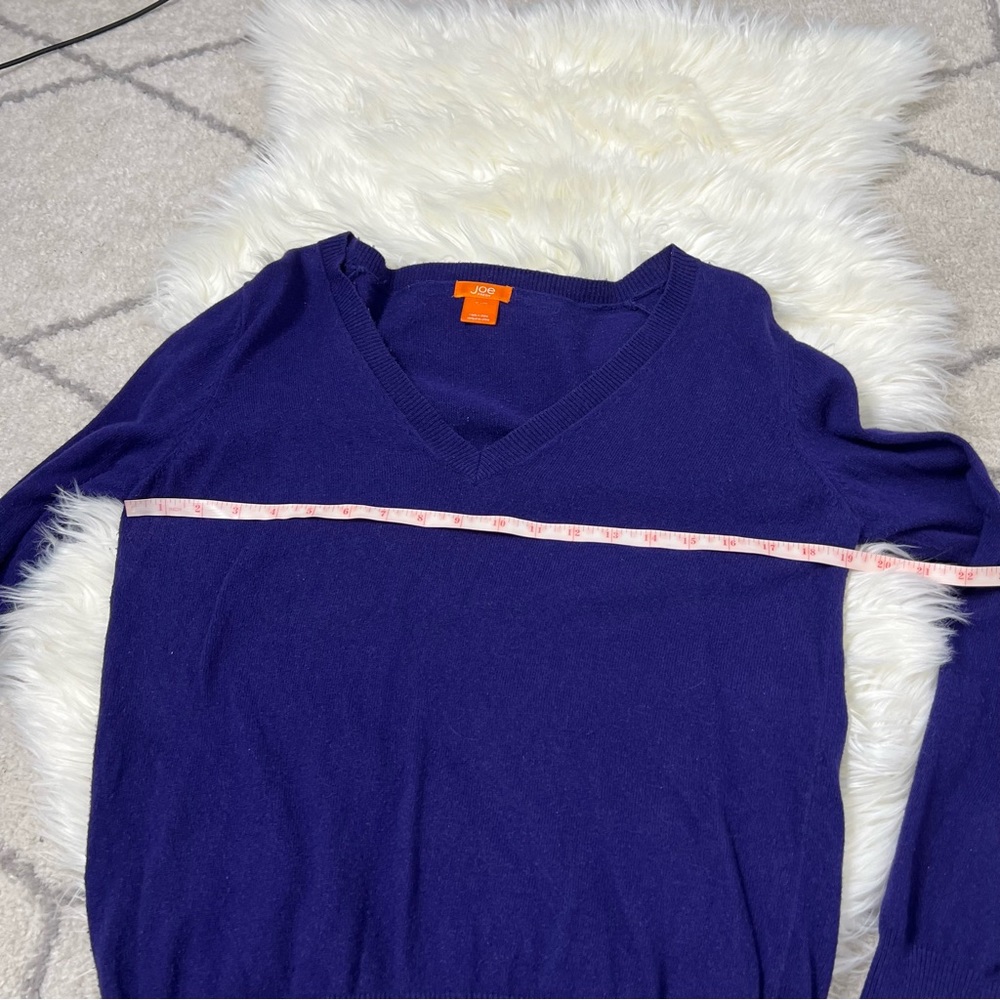 Lightweight Blue V Neck Sweater M - Picture 7 of 11